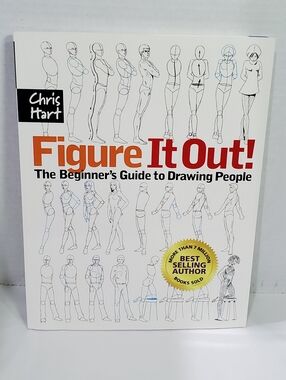 Chris Hart Figure It Out Drawing Guide Human Body Heads Poses Beginer's Guide